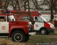 Пожар в ангаре военной части на территории садоводства